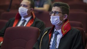 Hakimler ve Savcılar Kurulu (HSK) binasındaki atama törenine, Cumhurbaşkanı Recep Tayyip