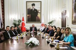 Adalet Bakanı Abdulhamit Gül, Ankara Baro Başkanı Av. R. Erinç