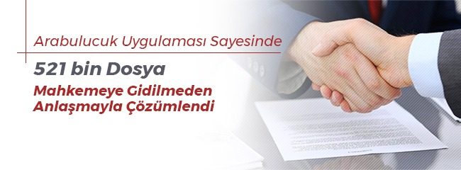 2013 yılında hayata geçirilen arabuluculuk uygulamasının başarısı istatistiklere yansıyor. Uygulamanın
