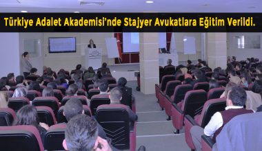 Türkiye Adalet Akademisi’nden Stajyer Avukatlara “Soruşturmada Koruma Tedbirleri, Genel Savcılık İşlemleri” Eğitimi
