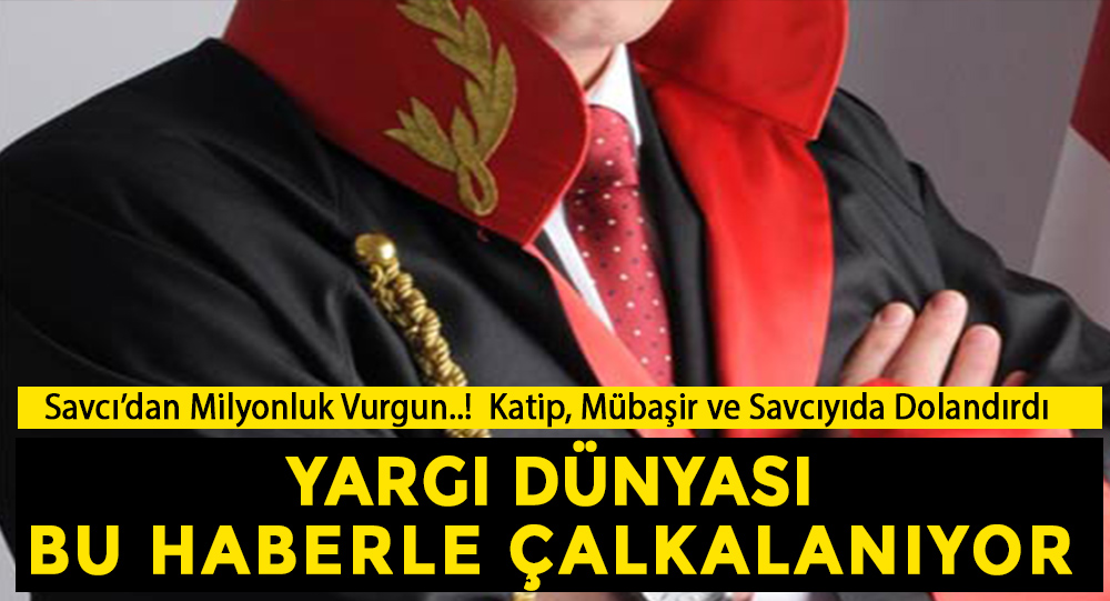 Bugün basına yansıyan skandal bir haber, özellikle tüm yargı ve