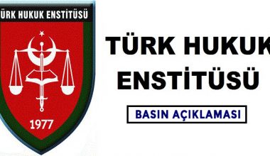 Türk Hukuk Enstitüsü, İzmir Barosunun Söylemlerine Karşı Kamuoyu Açıklamasında Bulundu